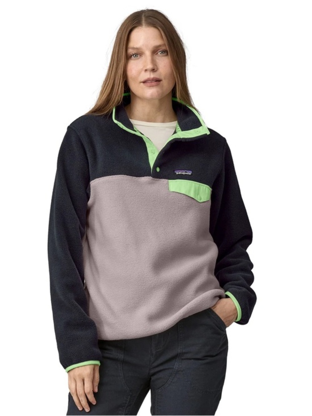 PATAGONIA W'S LIGHTWEIGHT SYNCHILLA SNAP-T FLEECE PULLOVER- Medium